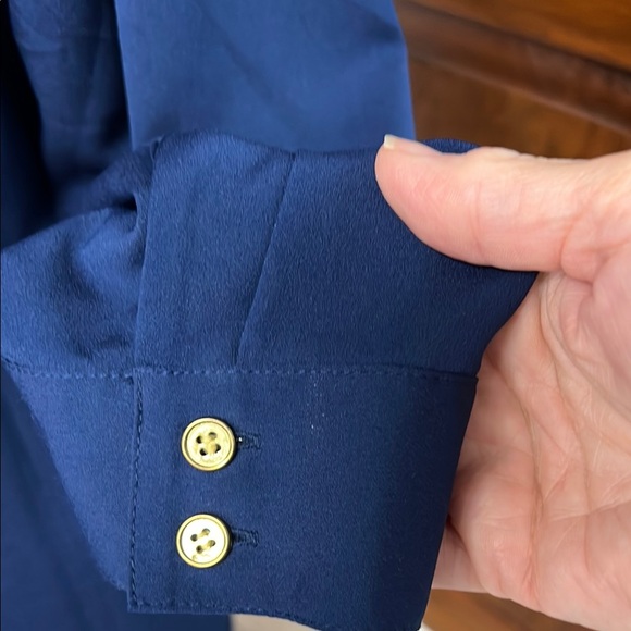 Chico's Navy Blue Blouse - Picture 4 of 7